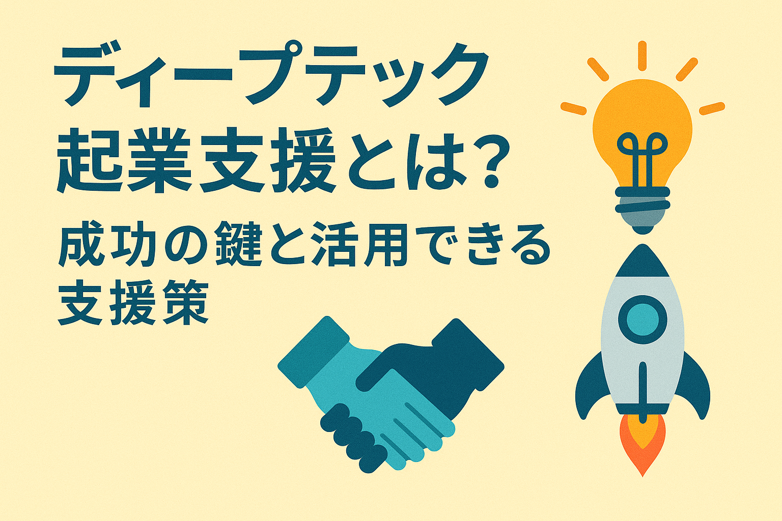ディープテック起業支援とは？成功の鍵と活用できる支援策